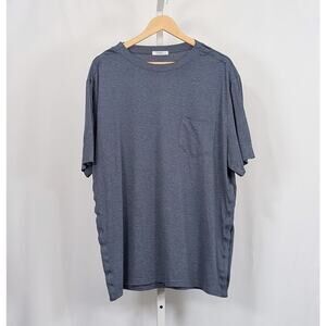 Deyeek Shirt Navy Blue Short Sleeve Pocket Post Surgery Recovery Men's Size XL